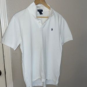 Boys white polo shirt